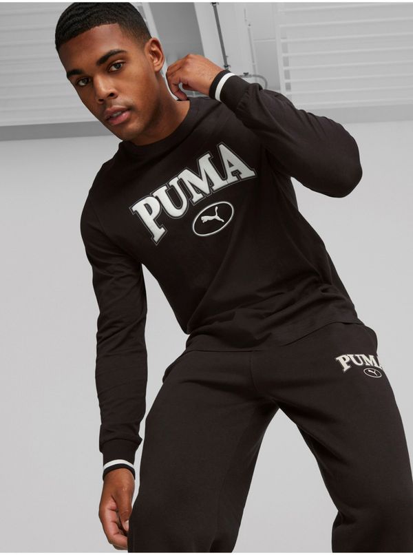 Puma Black Mens Long Sleeve T-Shirt Puma Squad - Men