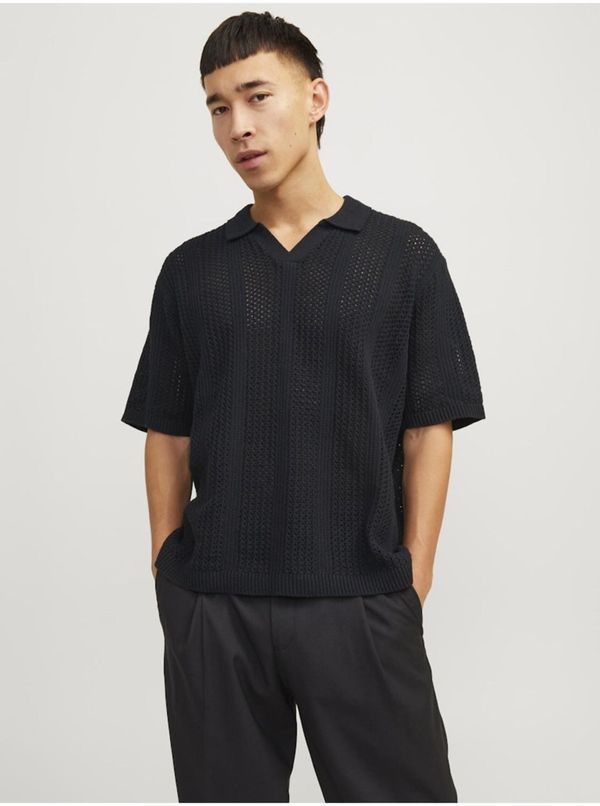 Jack & Jones Black Men's Polo Shirt Jack & Jones Taormina - Men's