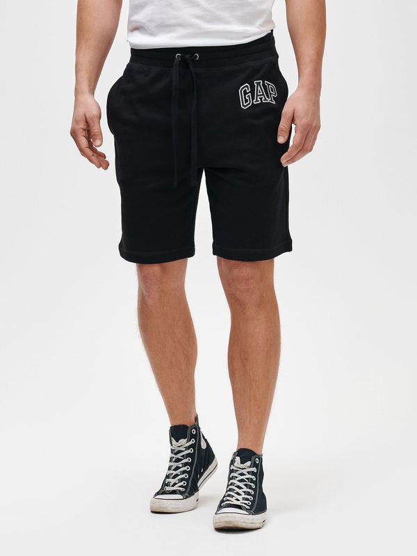 GAP Black Men's Shorts GAP Logo mini arch shorts
