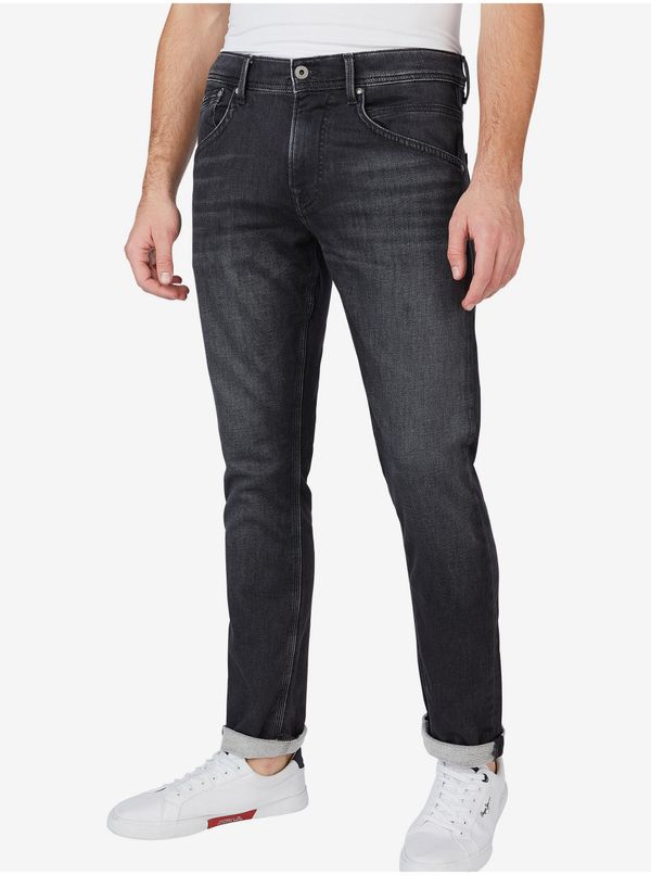 Pepe Jeans Black men's straight fit jeans Pepe Jeans Track - Men