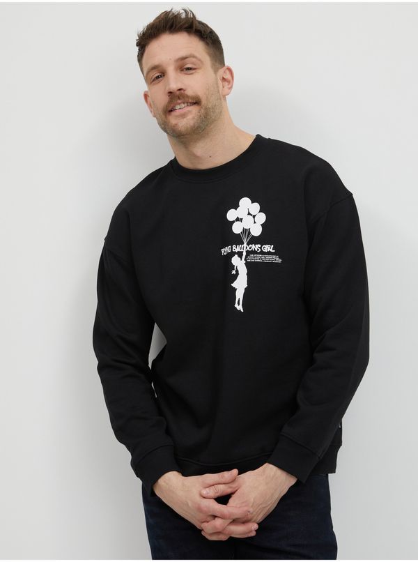 Only Black men's sweatshirt ONLY & SONS Banksy - Men