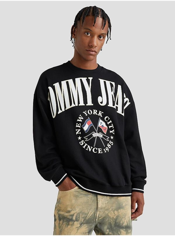 Tommy Hilfiger Black Mens Sweatshirt Tommy Jeans - Men