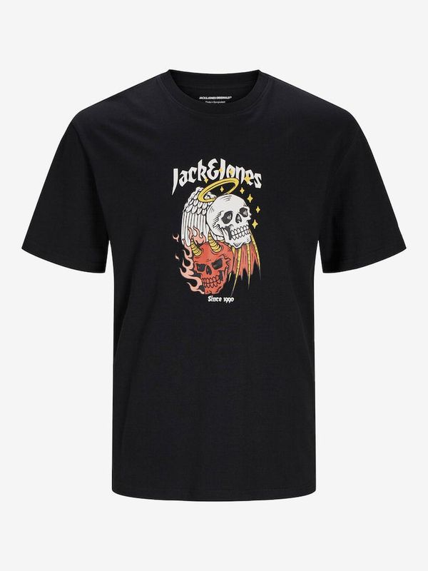 Jack & Jones Black men's T-shirt Jack & Jones Seven