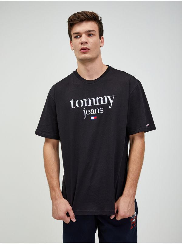 Tommy Hilfiger Black Mens T-Shirt Tommy Jeans - Men
