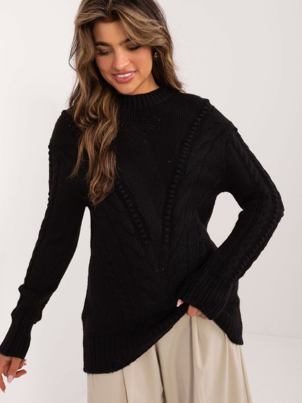 Fashionhunters Black oversize sweater