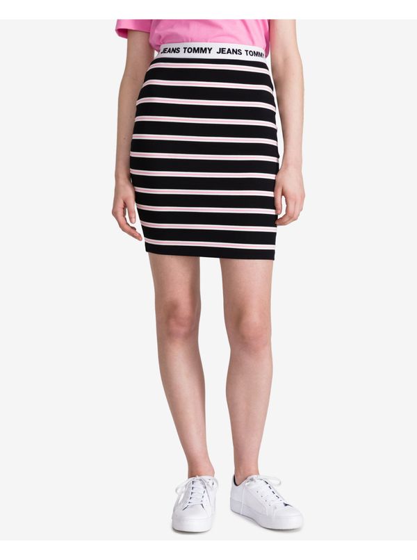 Tommy Hilfiger Black Striped Skirt Tommy Jeans - Women