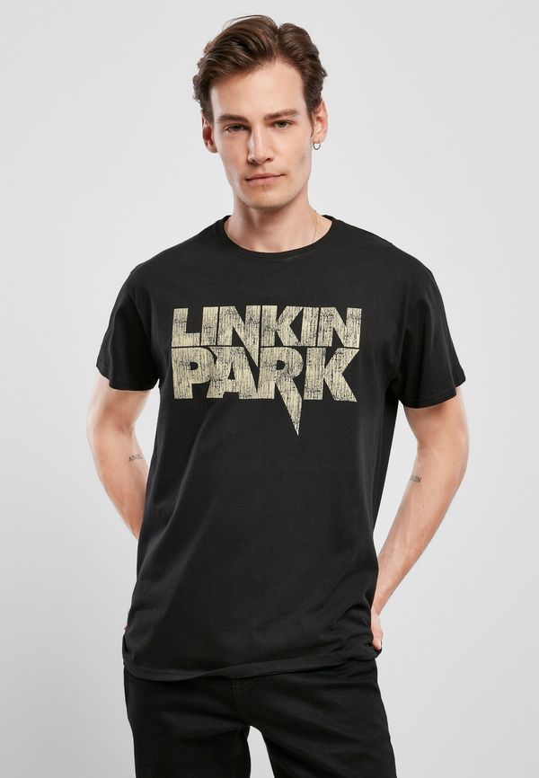 Merchcode Black T-shirt with Linkin Park Distressed logo