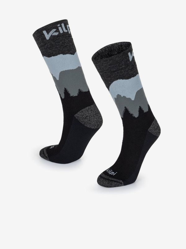 Kilpi Black unisex merino wool socks Kilpi NORS-U
