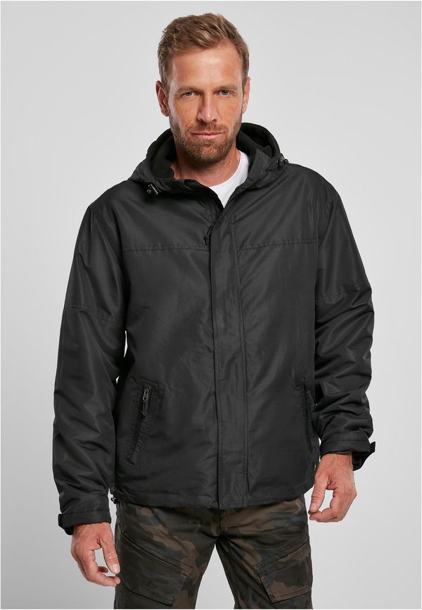 Brandit Black windbreaker with front zipper