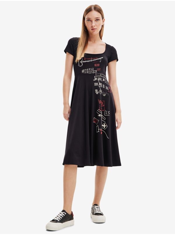 DESIGUAL Black Women Patterned Dress Desigual Broadway Road - Women
