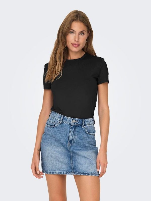 Only Black women's basic T-shirt ONLY Lea