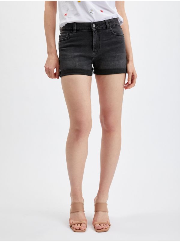 Orsay Black women's denim shorts ORSAY