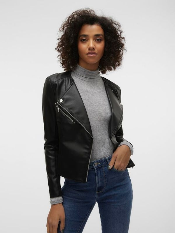 Vero Moda Black women's faux leather jacket Vero Moda Riley