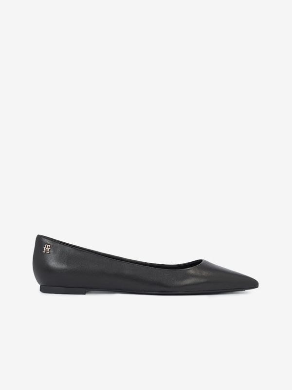 Tommy Hilfiger Black women's leather ballerinas Tommy Hilfiger