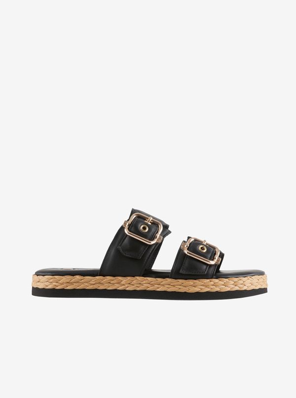 Högl Black women's leather slippers Högl Elsa - Women's