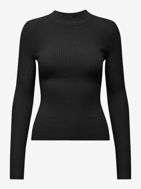 Only Black women's lightweight ribbed sweater ONLY Louisa