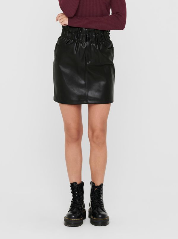 Only Black Women's Mini Leatherette Skirt ONLY Maiya - Women