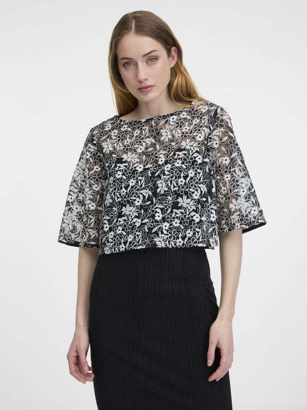 Orsay Black women's patterned blouse ORSAY