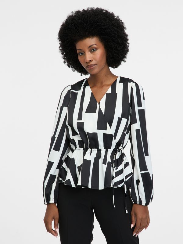 Orsay Black women's patterned blouse ORSAY - Women