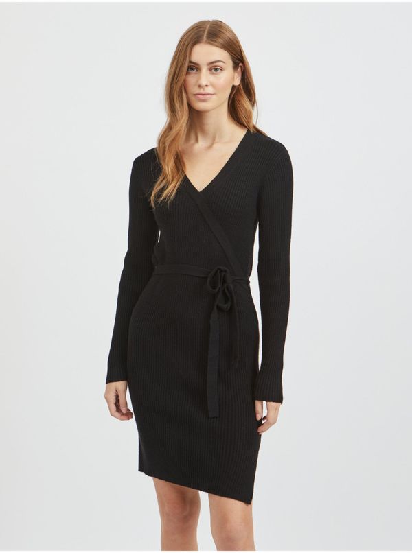 Vila Black women's ribbed sweater dress VILA Ril - Women's