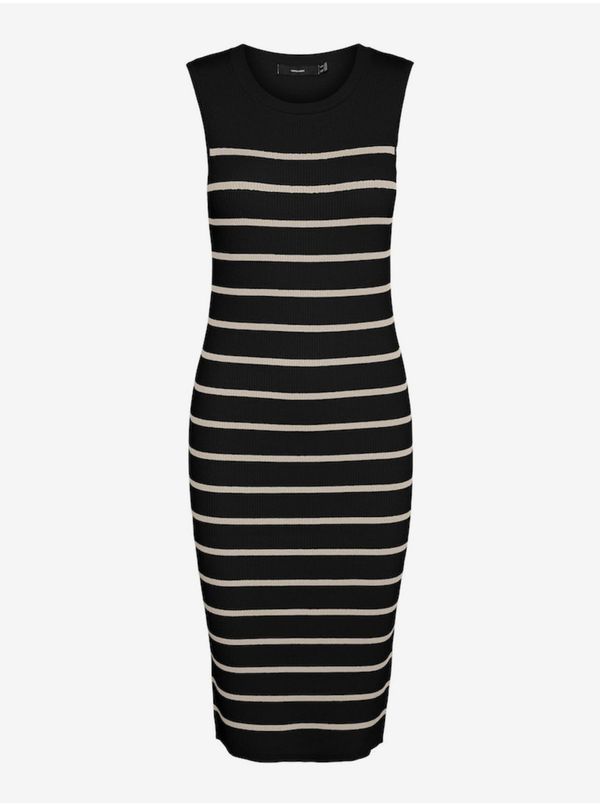 Vero Moda Black Women's Striped Dress Vero Moda Gizelle - Women