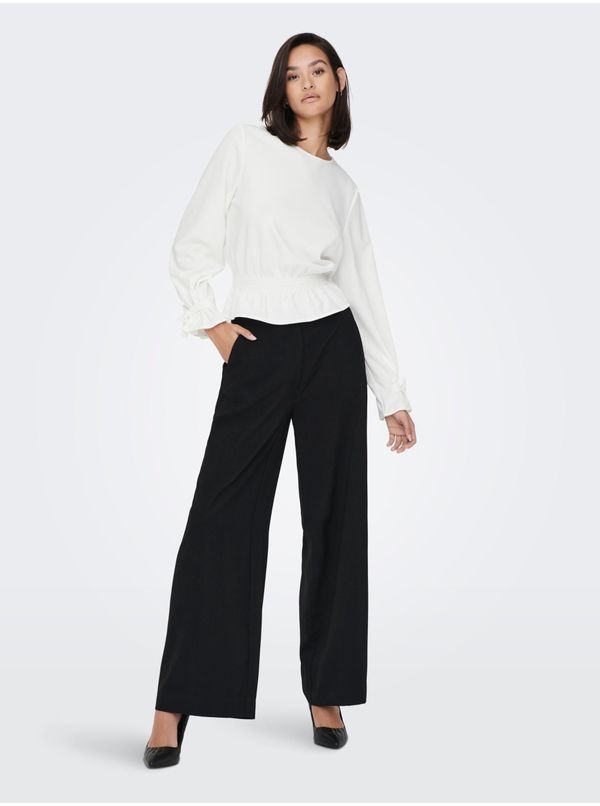 JDY Black women's wide trousers JDY Vincent - Women's