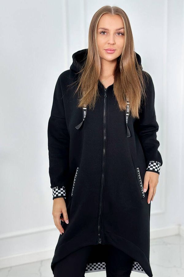 Kesi Black zip-up hoodie