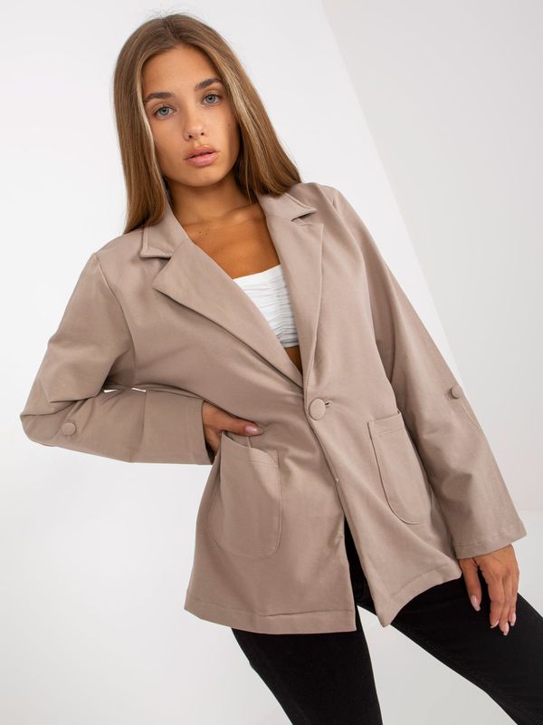 RUE PARIS Blazer-RV-MA-8071.19P-dark beige