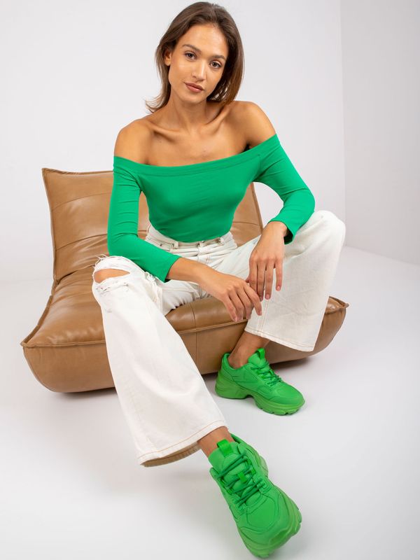 Fashionhunters Blink Green Spanish Blouse