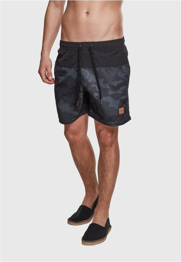 UC Men Block Swim Shorts blk/darkcamo