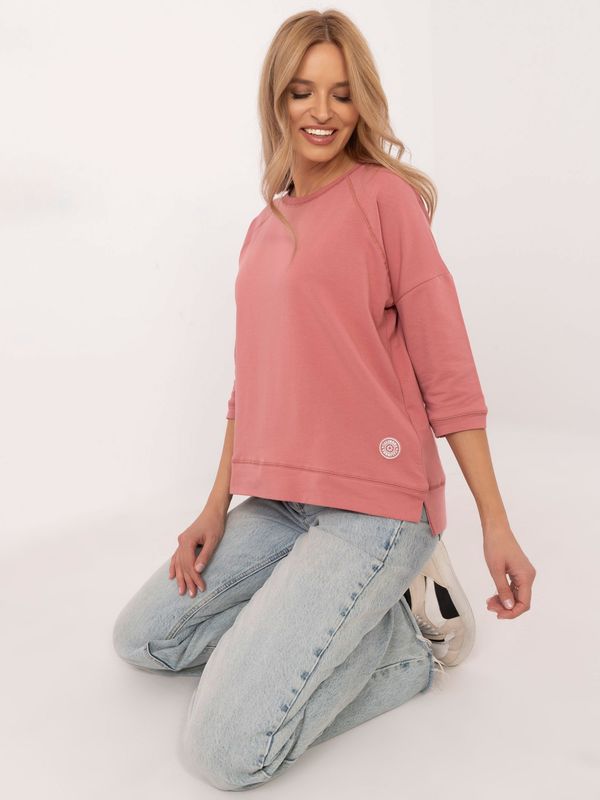 Calimera Blouse-CLM-BZ-1252.01X-dark pink