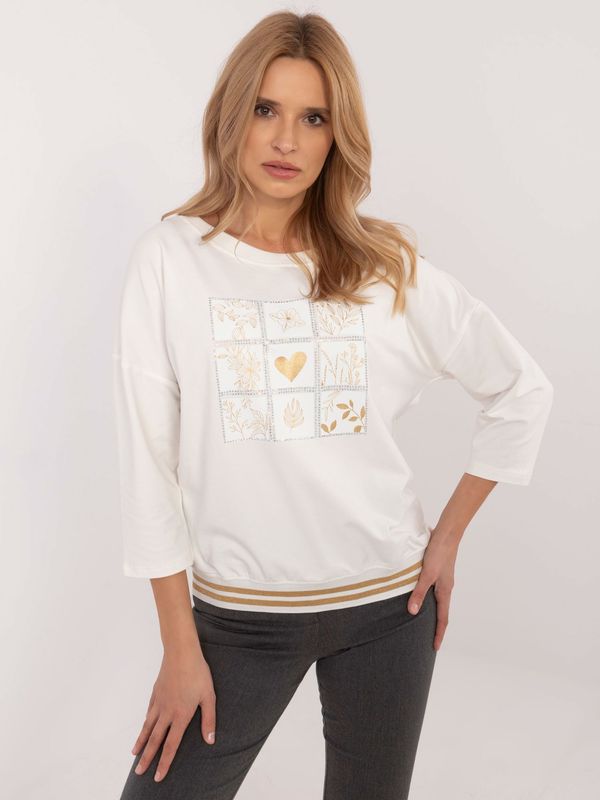 Calimera Blouse-CLM-BZ-1268.67-ecru