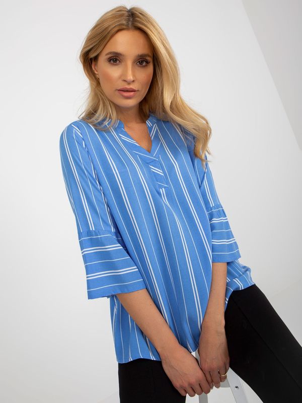 Sublevel Blouse-D73771M11062C-blue