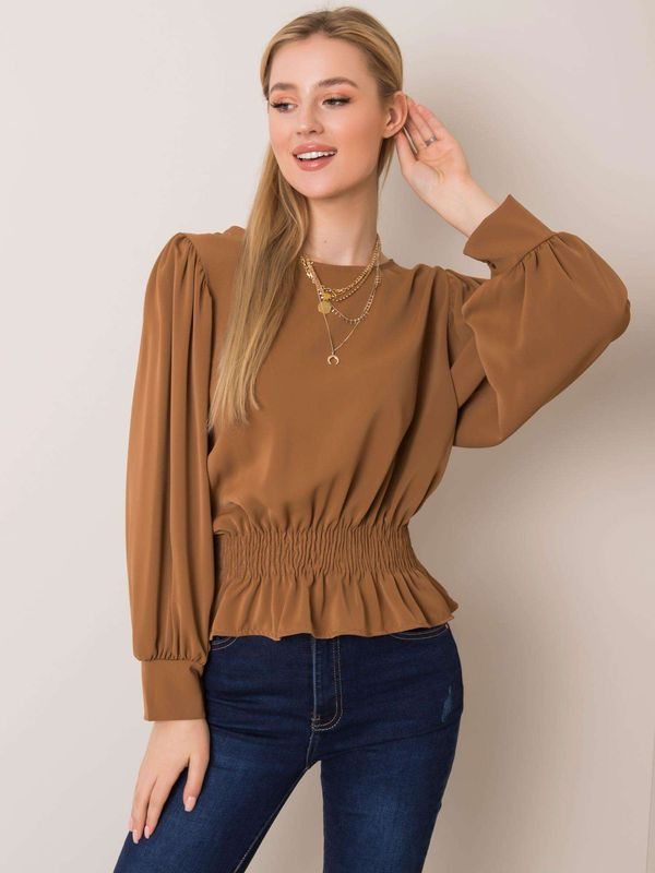 Italy Moda Blouse-DHJ-BZ-11218.57-light brown