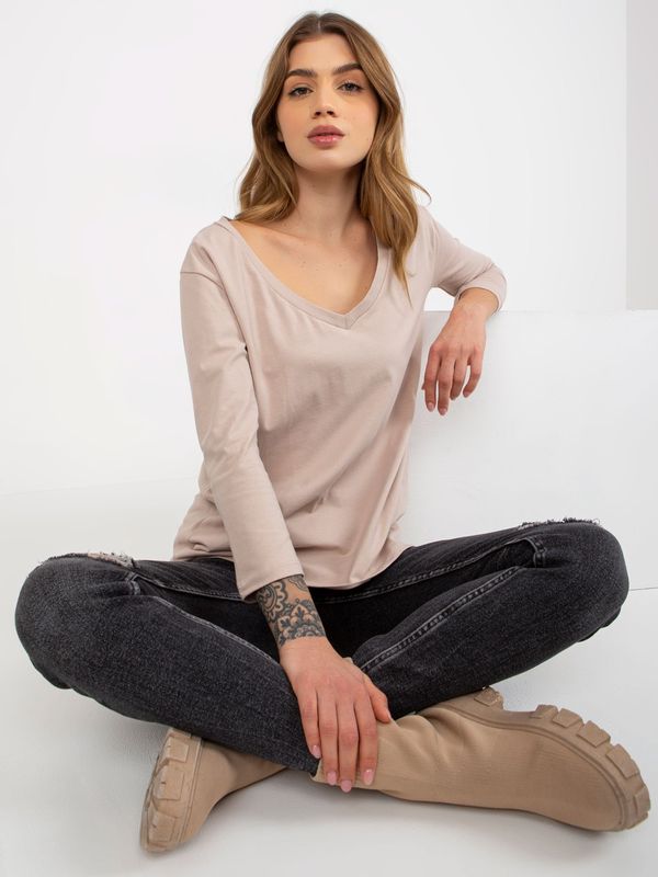 ex moda Blouse-EM-BZ-ES-21-609.10X-beige