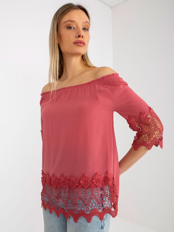LAKERTA Blouse-LK-BZ-506188.32X-dark pink