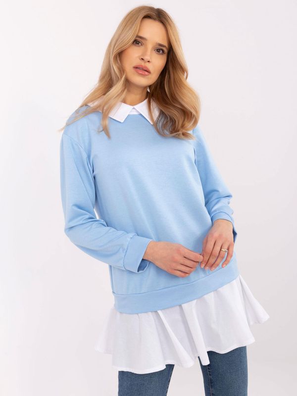 Italy Moda Blouse-MI-BZ-A5997.49-light blue