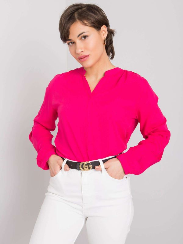 Fashionhunters Blouse RUE PARIS from fuchsia