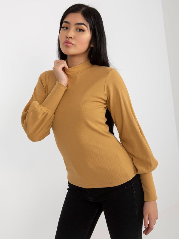 RUE PARIS Blouse-RV-BZ-5223.15-light camel