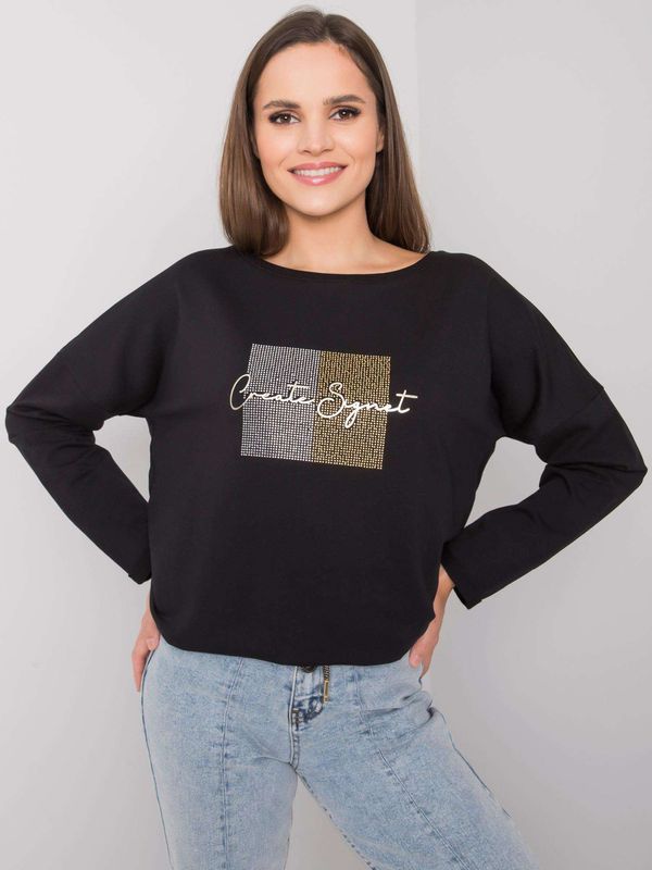 RUE PARIS Blouse-RV-BZ-7326.70P-black