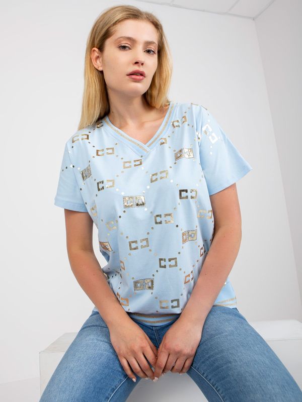 RELEVANCE Blouse-RV-BZ-7646.25X-Light Blue