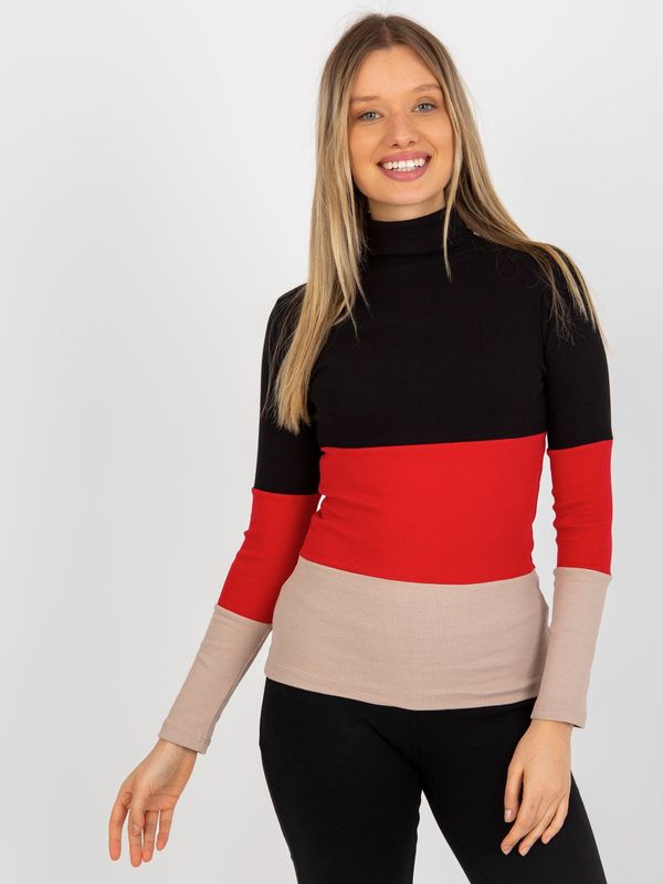 RELEVANCE Blouse-RV-BZ-8465-1.86P-black-red