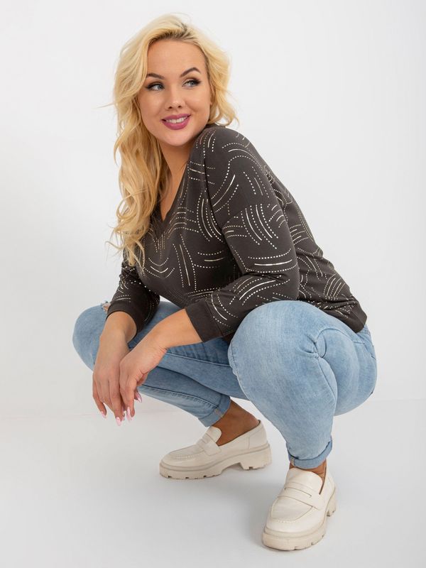 RELEVANCE Blouse-RV-BZ-8514.04P-dark khaki