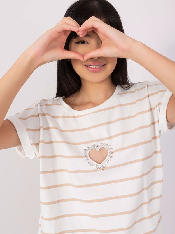 RELEVANCE Blouse-RV-BZ-8705.17P-white-beige