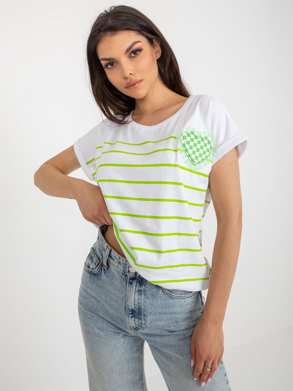 RELEVANCE Blouse-RV-BZ-8733.29-white-green