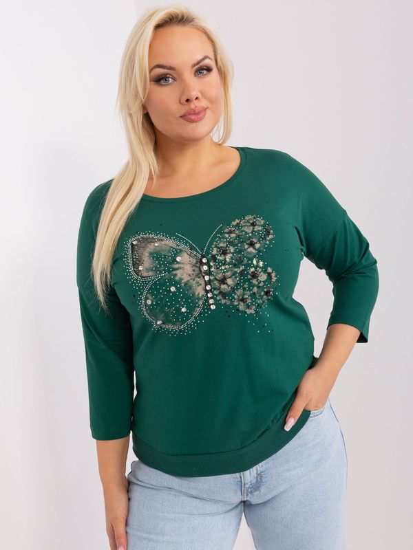 RELEVANCE Blouse-RV-BZ-9188.96-dark green