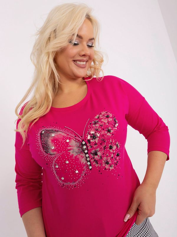 RELEVANCE Blouse-RV-BZ-9188.96-fuchsia