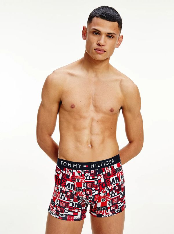Tommy Hilfiger Blue and Red Patterned Boxers Tommy Hilfiger Underwear - Men