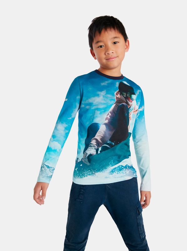 DESIGUAL Blue boys' T-shirt with Desigual Snow motif - Boys