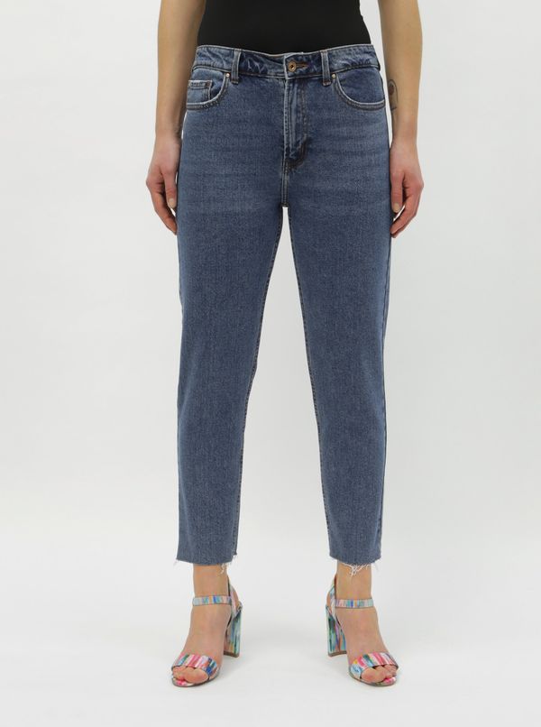 Only Blue cropped straight jeans ONLY Emily